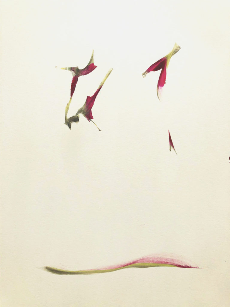 Joanne Tarlin Falling 1 watercolor on paper 14x11 2020