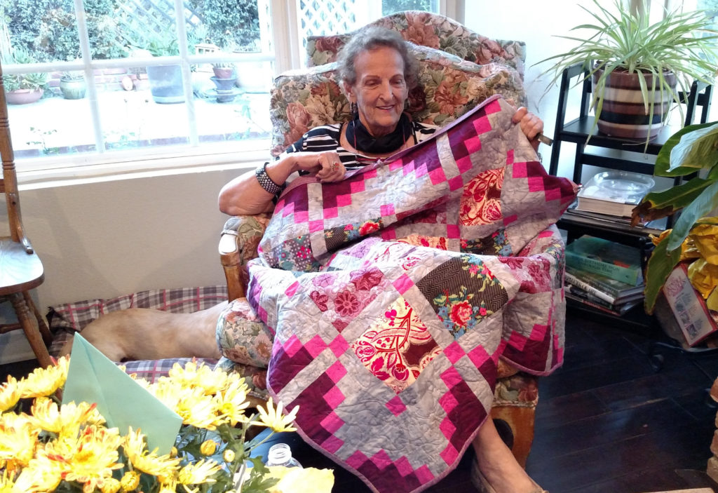 CLieberman Victoria Peabody on her birthday with one of her last creations - December 2016